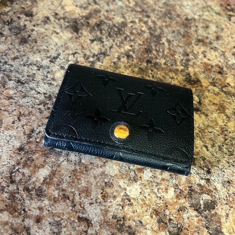 LV Black Monogram Card Holder